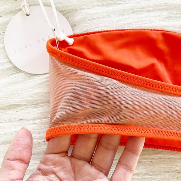 NEW Tori Praver Sheer Mesh Back Royale Bikini Top - Picture 8 of 9